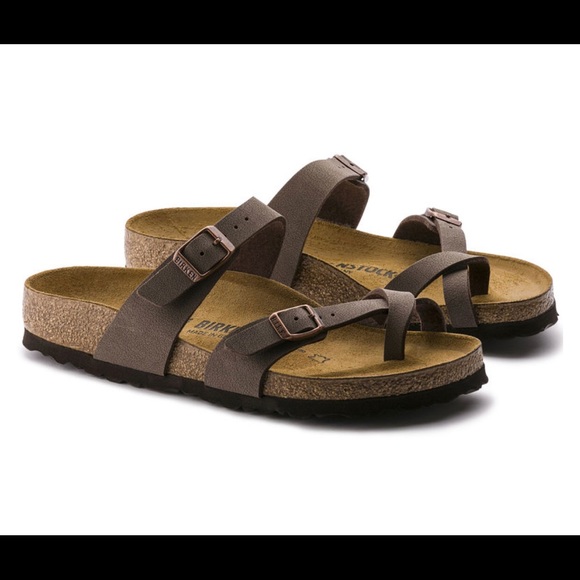 NWT Birkenstock Mayari Birko-Flor Nubuck Mocha - Picture 3 of 10